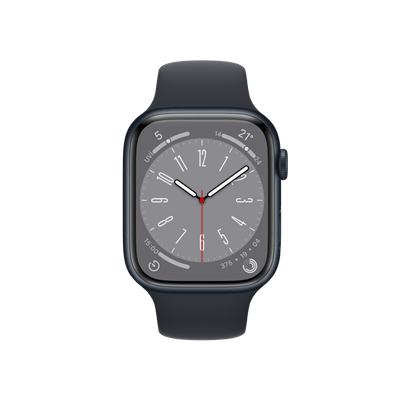 Apple Watch Series 8, 45mm Gece Yarısı Akıllı Saat