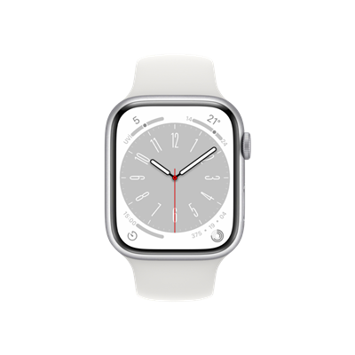 Apple Watch Series 8, 45mm Gümüş Akıllı Saat