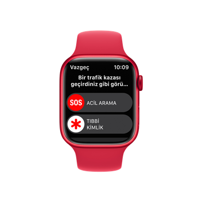 Apple Watch Series 8, 45mm Kırmızı Akıllı Saat
