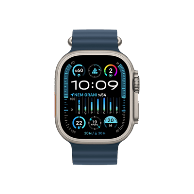 Apple Watch Ultra 2, 49mm Okyanus Mavisi Akıllı Saat