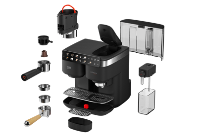 Beko TEM 8690 Caffe Experto® Deluxe Türk Kahvesi Makinesi & Yarı Otomatik Espresso Makinesi