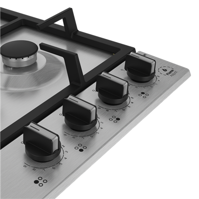 BOMD D 6020 DWKI Gazlı Inoks Metal Tablalı Ocaklar