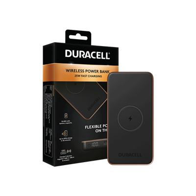 DURACELL 10000 PBANK 25W BLACK Powerbank