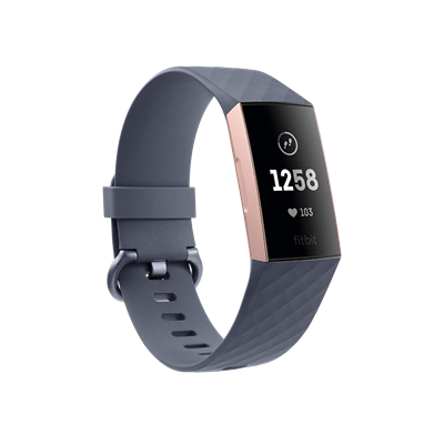 FITBIT Charge 3 Blue Grey / Rose Gold Giyilebilir Teknoloji