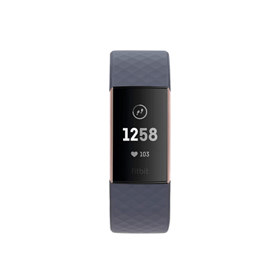FITBIT Charge 3 Blue Grey / Rose Gold Giyilebilir Teknoloji