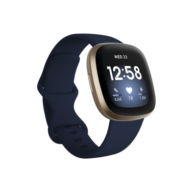 FITBIT Versa 3 - Gece Mavisi/Altın Giyilebilir Teknoloji