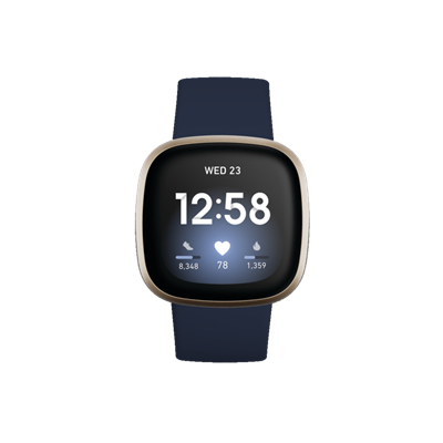 FITBIT Versa 3 - Gece Mavisi/Altın Giyilebilir Teknoloji