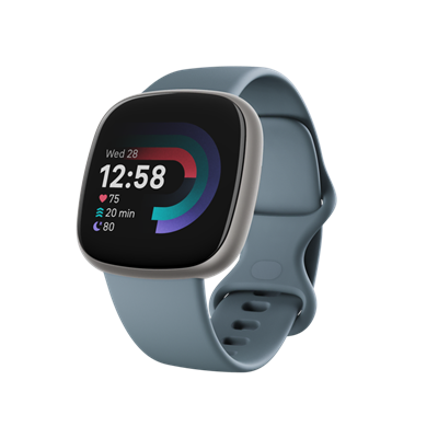 Fitbit Versa 4 Platinyum/Deniz Mavisi Akıllı Bileklik