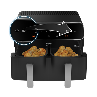 FR 8284 FitFry® Airfryer & Az Yağlı Fritöz