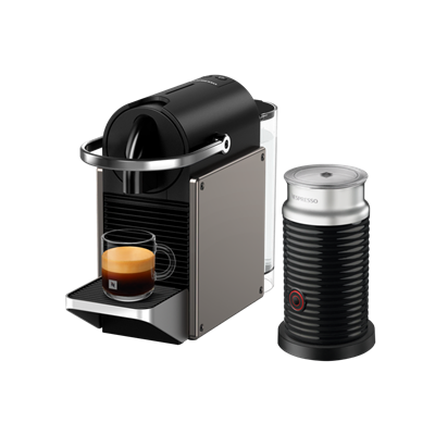 Nespresso Pixie Titan ve Aeroccino 3 Espresso Makinesi