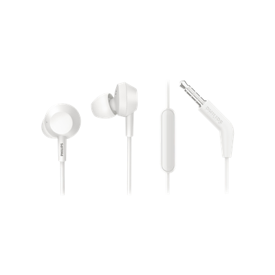 TAE4105WT/00 Mikrofonlu k.içi kulaklık Kulaklık