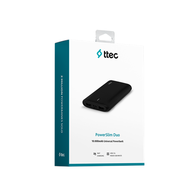 Ttec 2BB163S PowerSlim Duo 10.000mAh Ta Cep Telefonu Aksesuarları