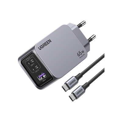 UGREEN Nexode Pro 65W adaptör+100W kablo Cep Telefonu Aksesuarları