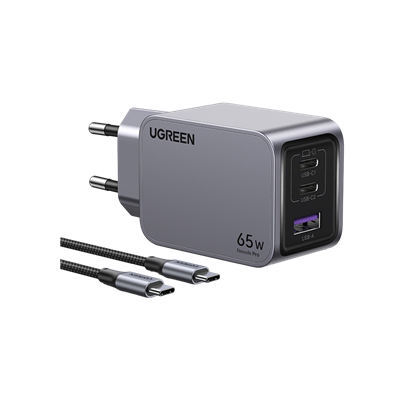 UGREEN Nexode Pro 65W adaptör+100W kablo Cep Telefonu Aksesuarları
