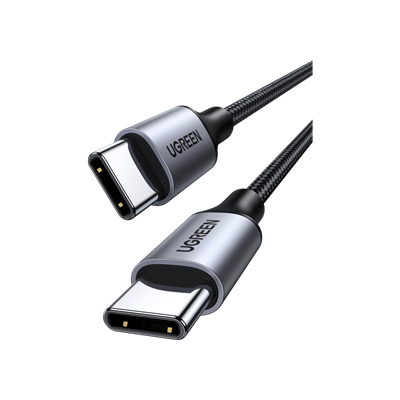 UGREEN USB-C 60W Örgülü Kablo Syh 1M Cep Telefonu Aksesuarları