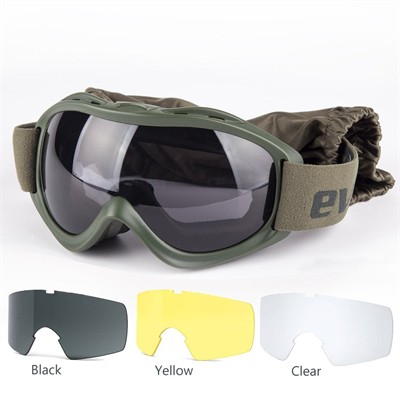 Evolite Balistik Protector Goggles - Haki MIL-PRF