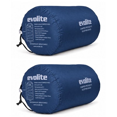 Evolite Camper Pro SQ Birleştirilebilir 2 Kişilik Uyku Tulumu
