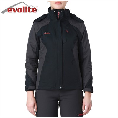Evolite Diva Kadın 3in1 Gri/Siyah Mont