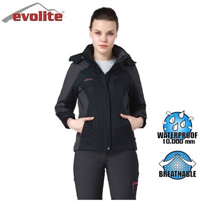 Evolite Diva Kadın 3in1 Gri/Siyah Mont