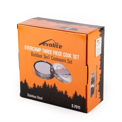 Evolite Evercamp 2-3 Kişilik Çelik Tencere Seti