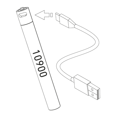 Led Lenser 10900 , 600 mAh / P4R Core Yedek Pil