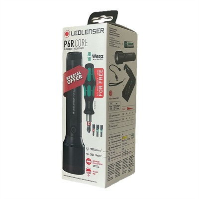 Led Lenser P6R Core + Wera Set El Feneri Set