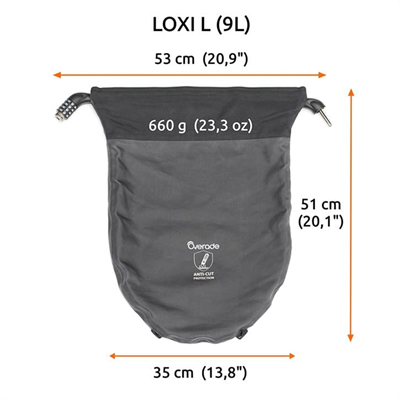 OVERADE Loxi Kilitli Bisiklet Çantası (9 L)