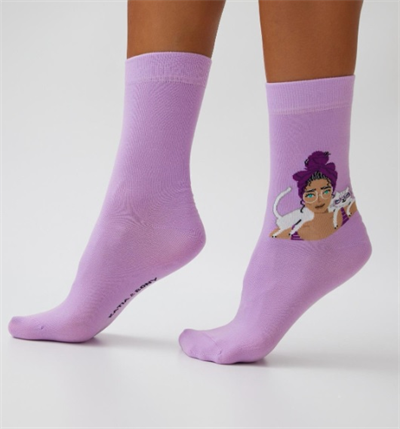 Katia & Bony  Kız Figürlü Kadın Soket Çorap 