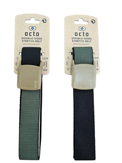 Octo Çift Taraflı ( Çift Renkli ) Streç Kemer