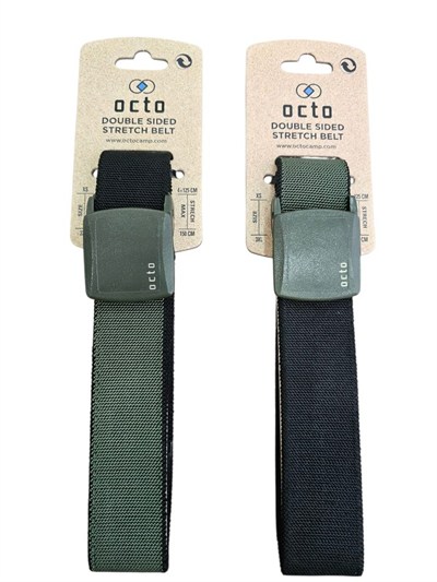 Octo Çift Taraflı ( Çift Renkli ) Streç Kemer