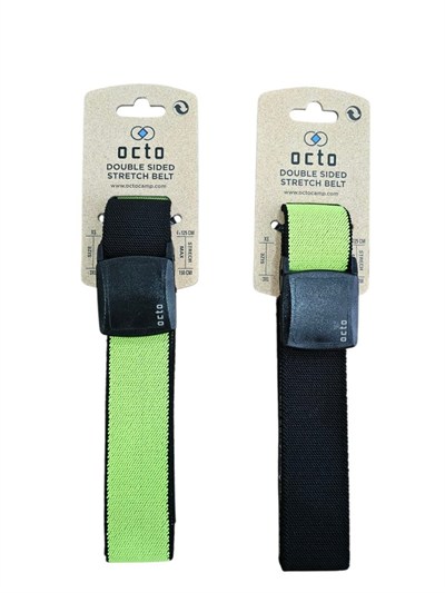 Octo Çift Taraflı ( Çift Renkli ) Streç Kemer