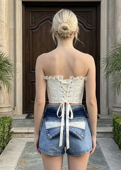 Butterfly Effect İki Yönlü Denim Etek-Şort