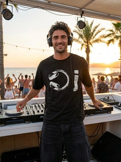 DJ Vibes Baskılı Tişört