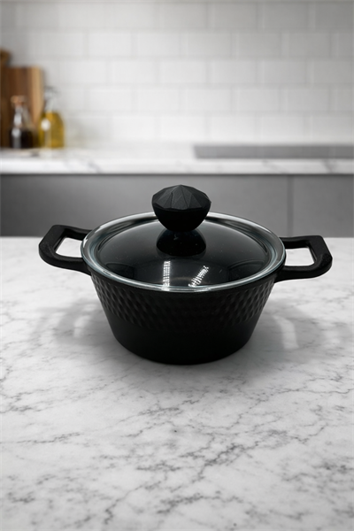 CVS Diamond Serisi 20 CM Döküm Derin Tencere Fırına Girebilir Yanmaz Yapışmaz