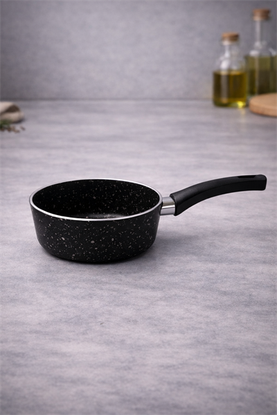 Palmiyra 16 CM Gri Kaçerola Sütlük Sos Tavası – 7 CM Derinlik, Yumurta Haşlama & Süt Isıtma Tenceresi