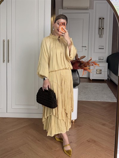 Zeynep Etek Takım Sarı