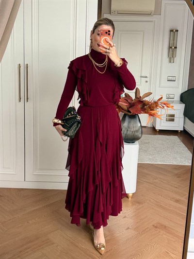 Reyhan Etekli Takım Bordo