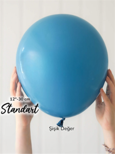 12 İnç Retro Derin Okyanus Balon (10 Adet)
