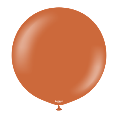 18 İnç Retro Yanık Turuncu Balon