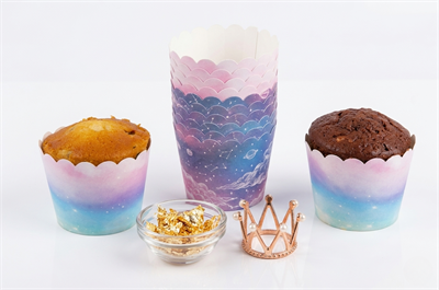 25'li Gökkuşağı Cupcake Kek Kalıbı