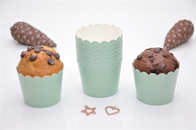 25'li Soft Yeşil Cupcake Kek Kalıbı