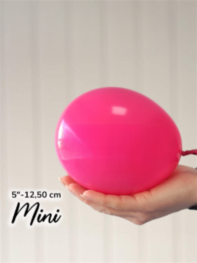 5 İnç Pastel Fuşya Balon (10 Adet)
