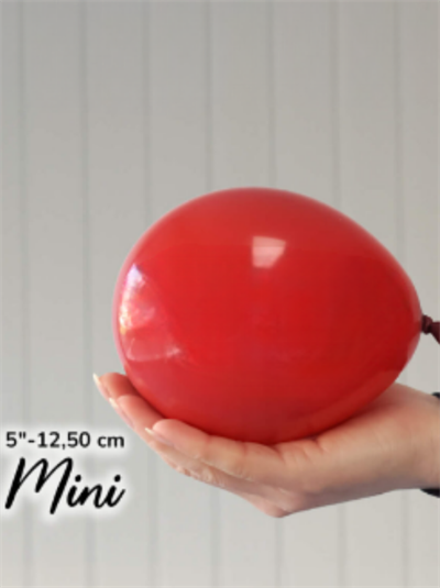 5 İnç Pastel Koyu Kırmızı Balon (10 Adet)