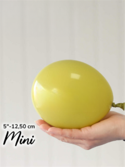 Küçük Retro Zeytin Balon (10 Adet)