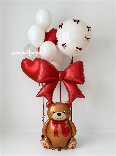 Love Teddy Folyo Balon Konsept