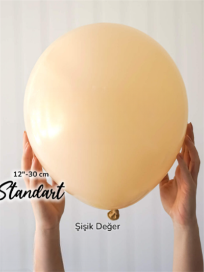 Pastel Sütlü Kahve Balon (10 Adet)