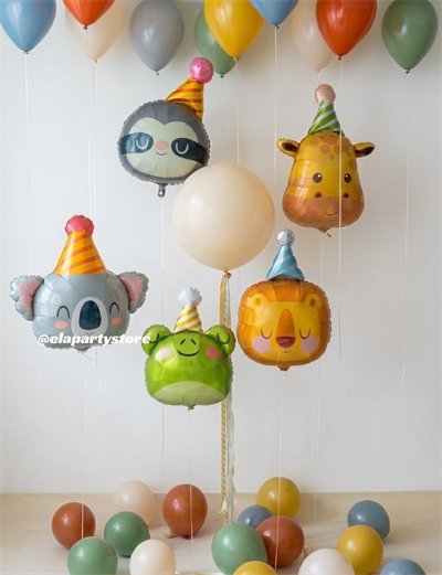 RENKLİ KUKULETALI DOSTLAR BALON KONSEPT
