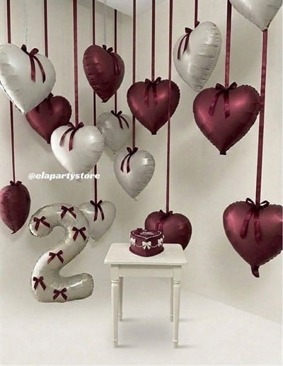 SARKAN DÜŞLER BORDO FOLYO BALON KONSEPT