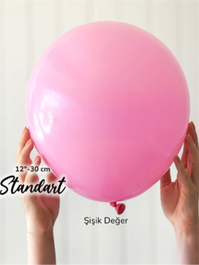 Şeker Pembe Balon (10 Adet)