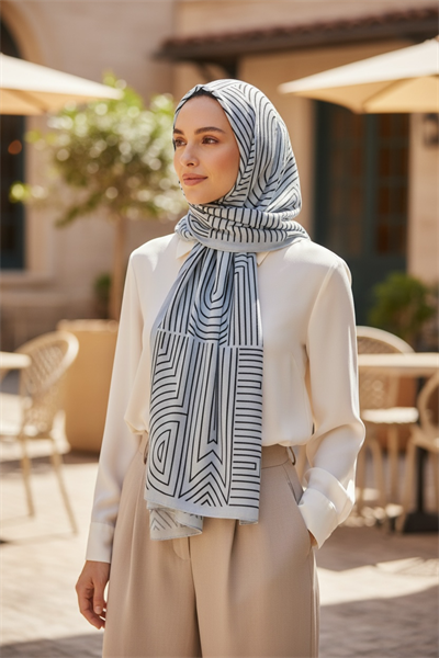 ✨ %100 Saf İpek Twill Eşarp - Özel Tasarım Tok Duruşlu ✨90x90